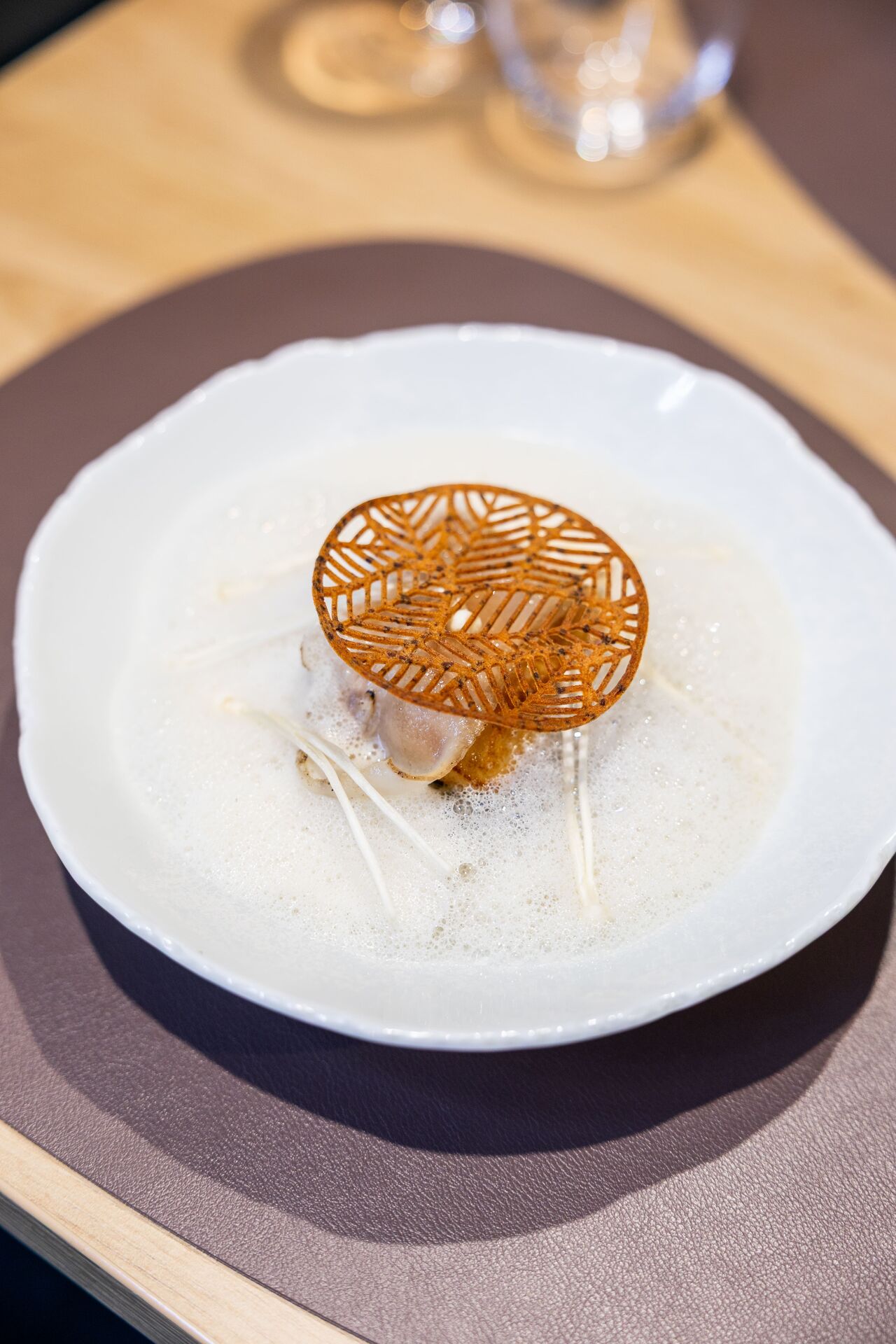 Saint-Jacques, Lard de Colonnata, Champignons, Blette, Parmesan