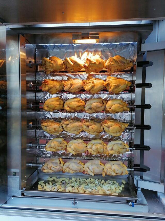 Poulets Rôtis fermier d'Ardèche label rouge igp 