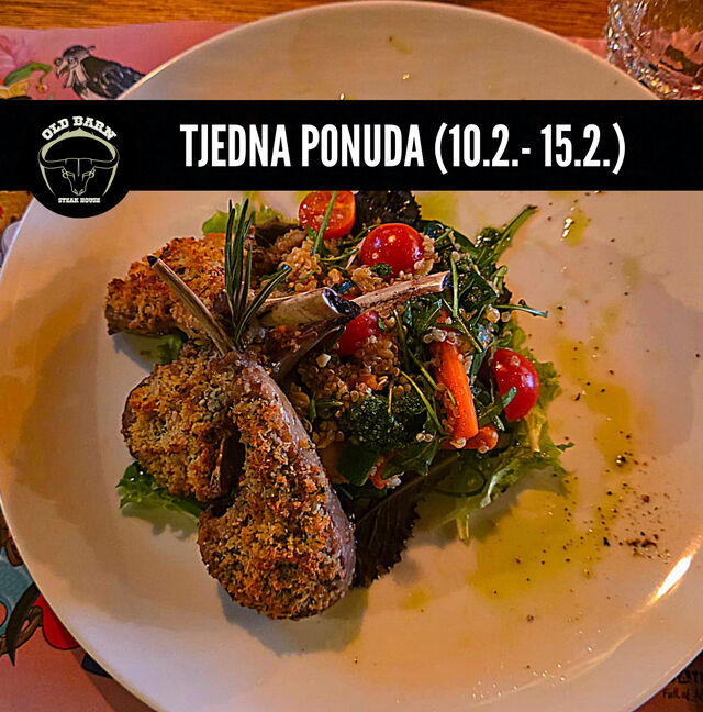 JANJEĆI KOTLETI S HRUSTOM I SALATA OD BULGURA I KVINOJE