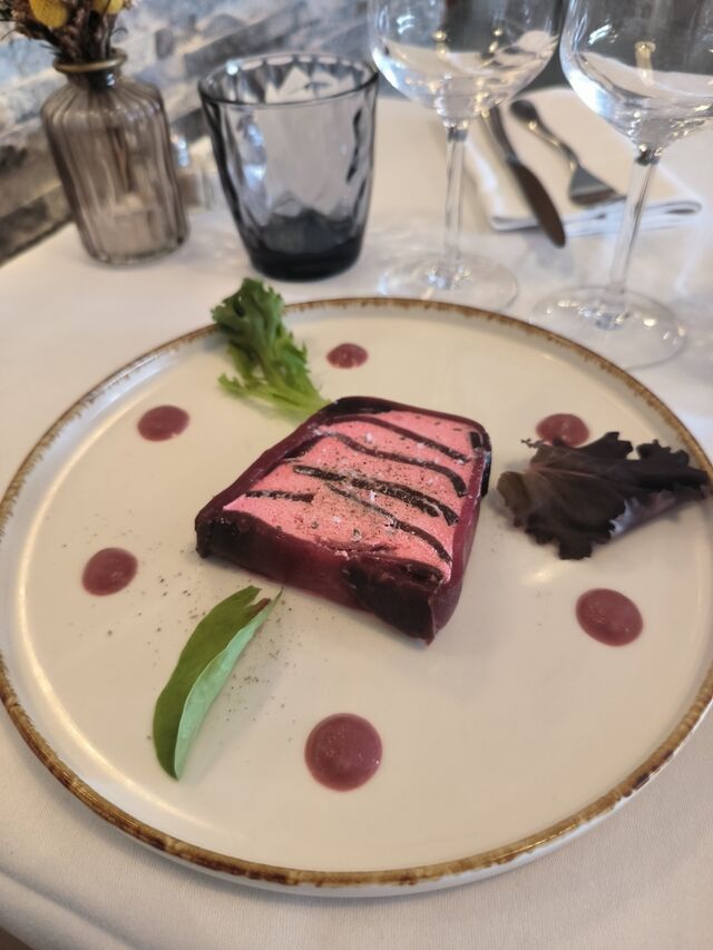 Millefeuille betterave et chèvre