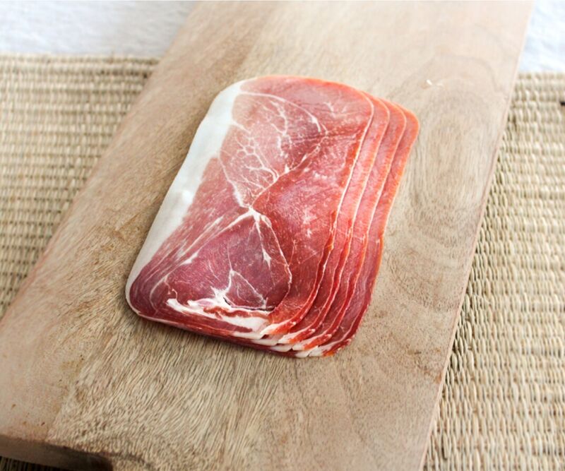 Jambon de Bayonne 4 tranches sous vide 12 mois - 51,80€/kg