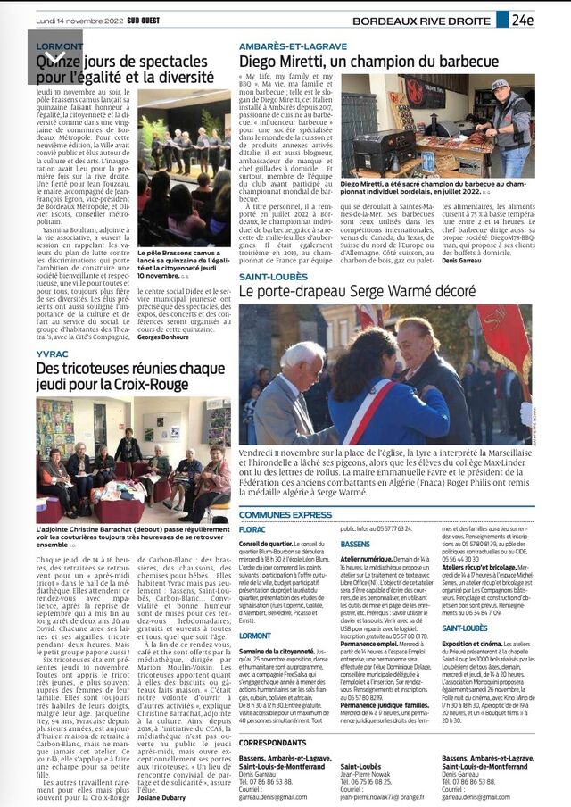 Sud Ouest Gironde 14/11/2022