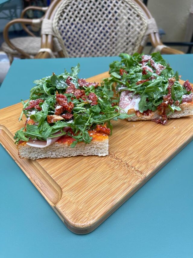 Focaccia tomates confites