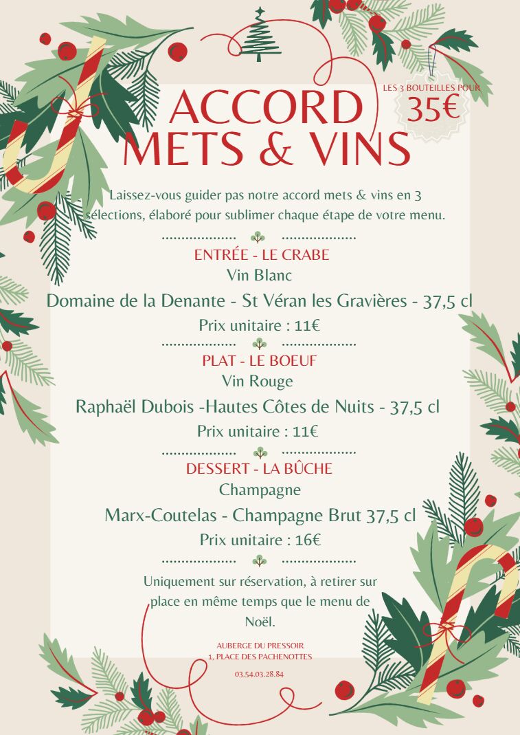 Menu de Noël