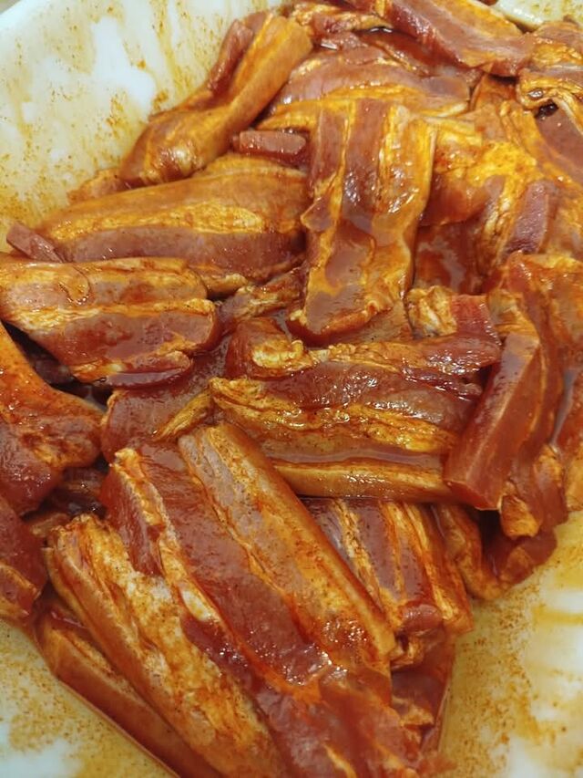 Lard mariné au paprika 