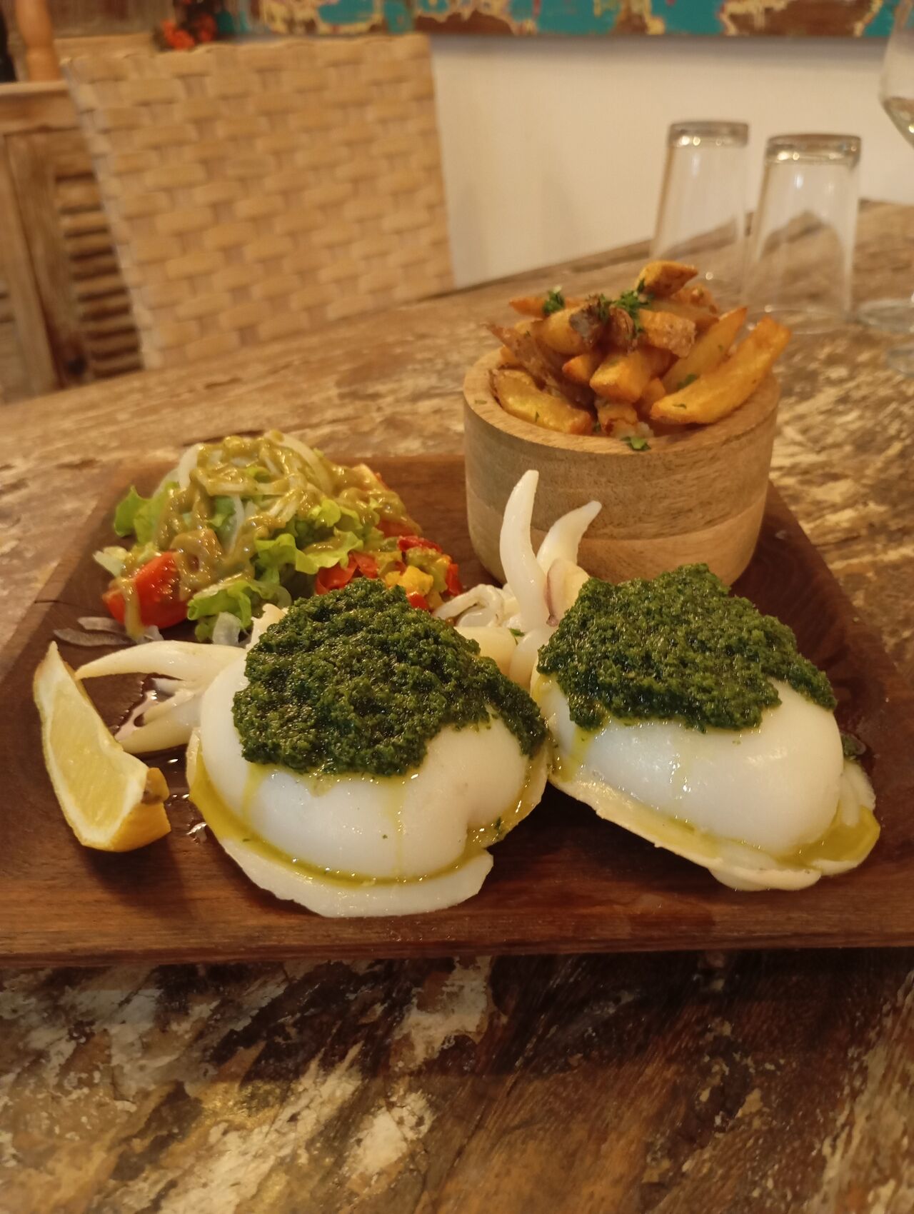 Les seiches à la plancha