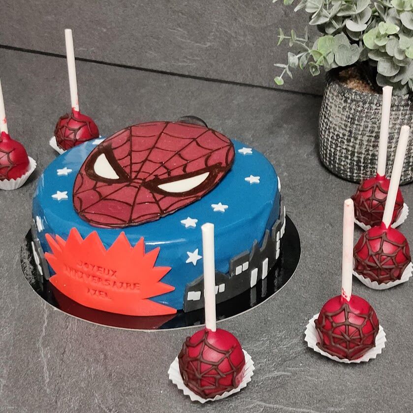 Gâteau spider man