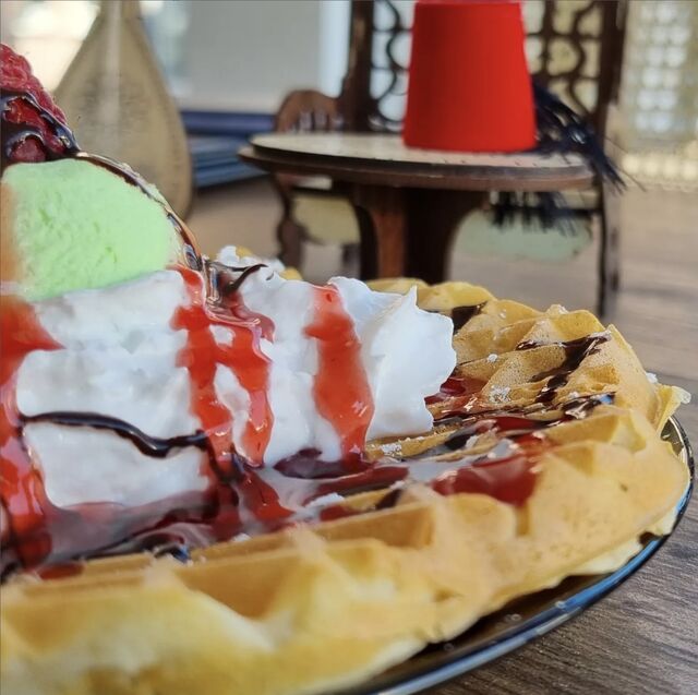 Eine Waffel mit viel Liebe