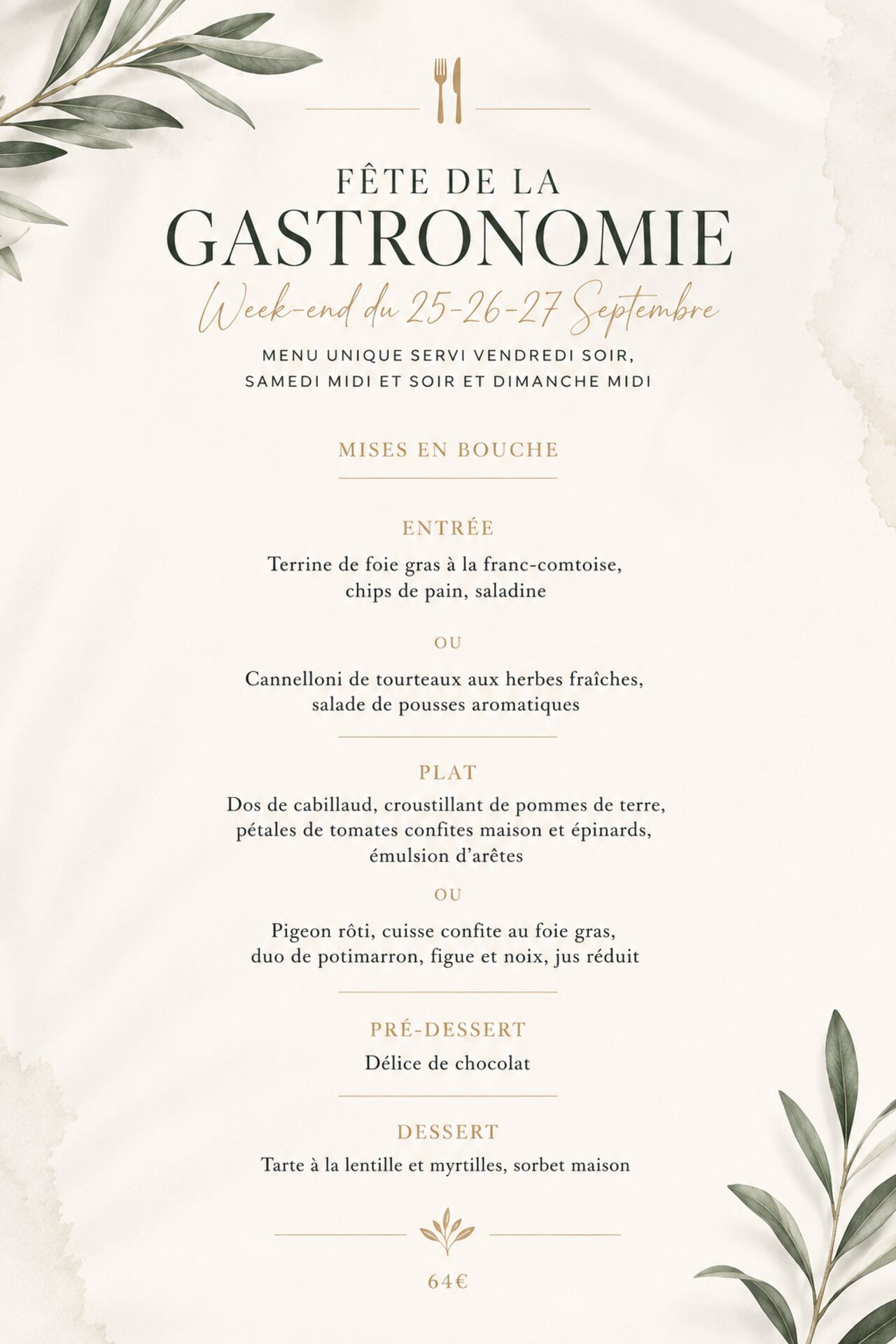 Fête de la gastronomie 2026