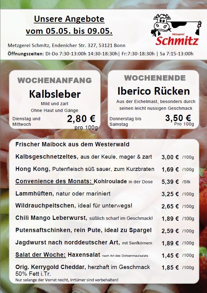 Unser Angebot für diese Woche: