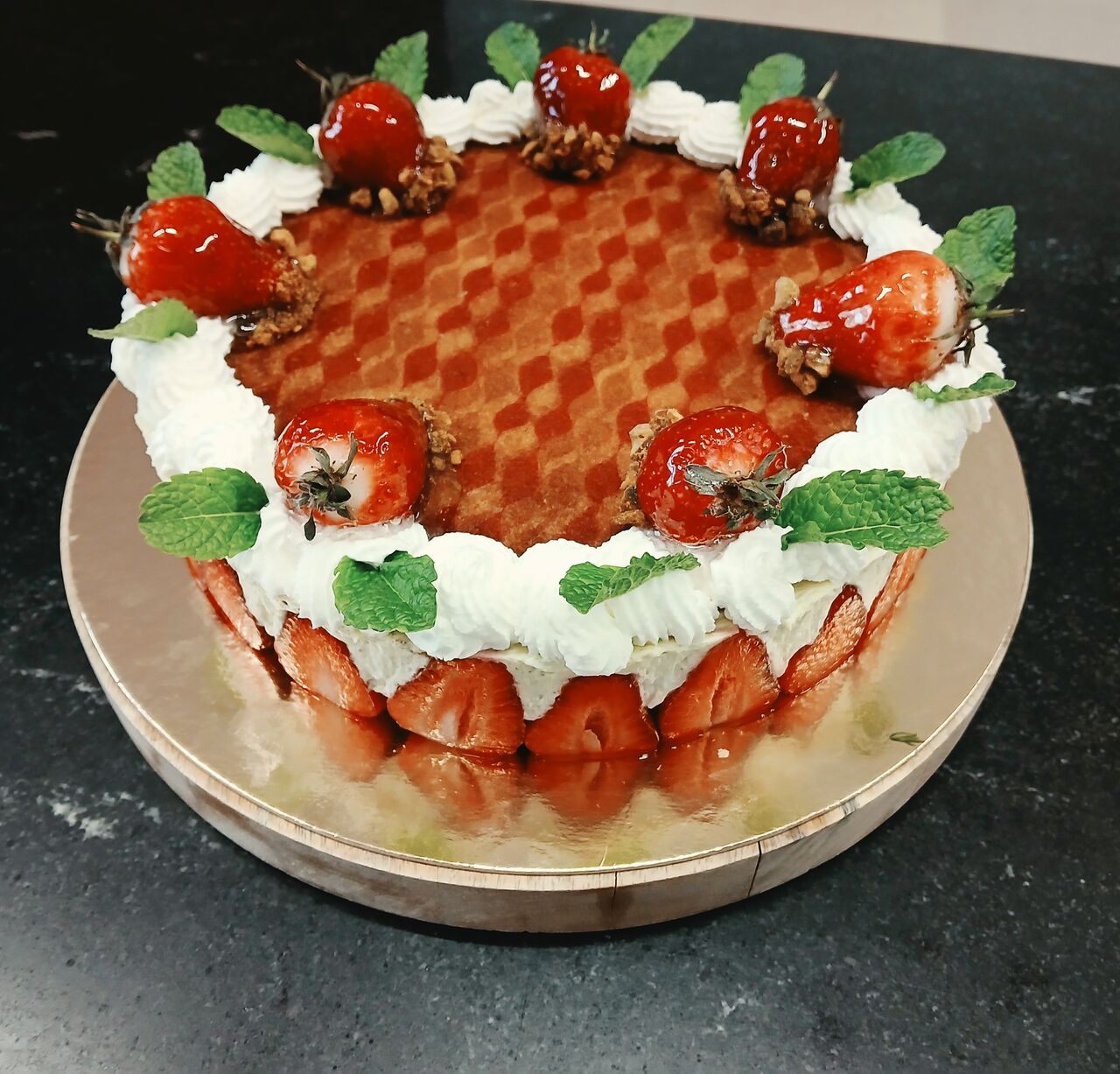 Fraisier pistache