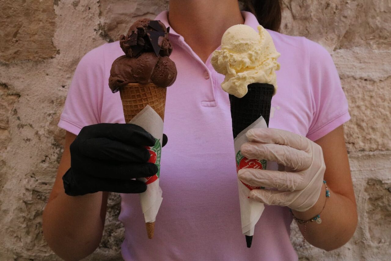 Black or white?! It doesn't matter which color it is but make sure to try the best ice cream while in Hvar!