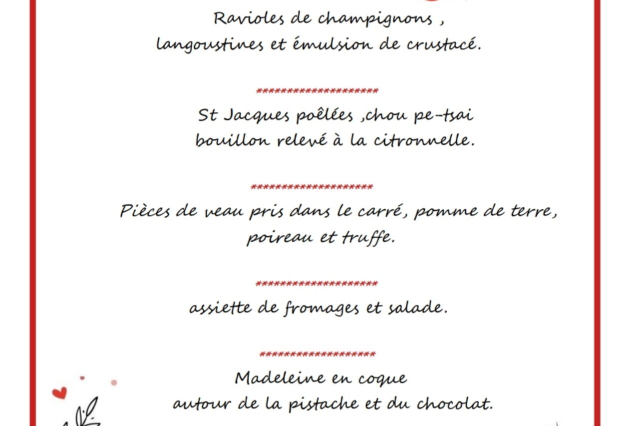 Soirée de la St valentin