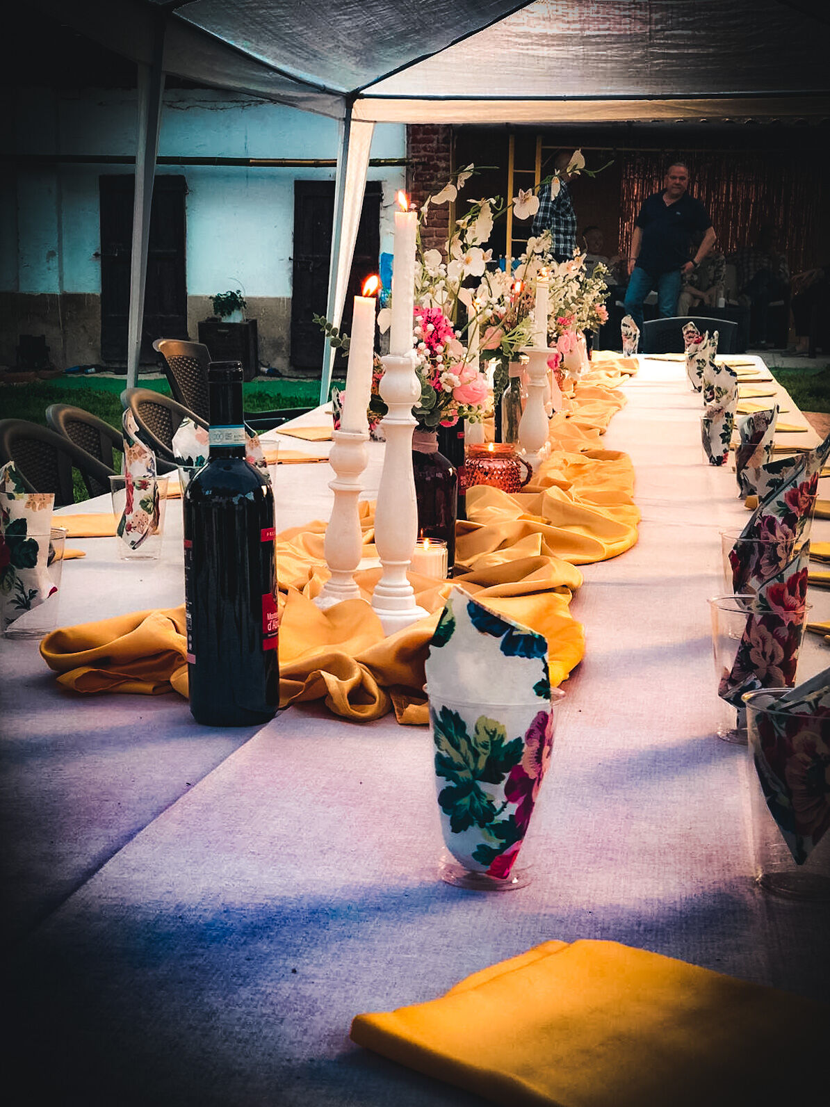 allestimento tavolo principe