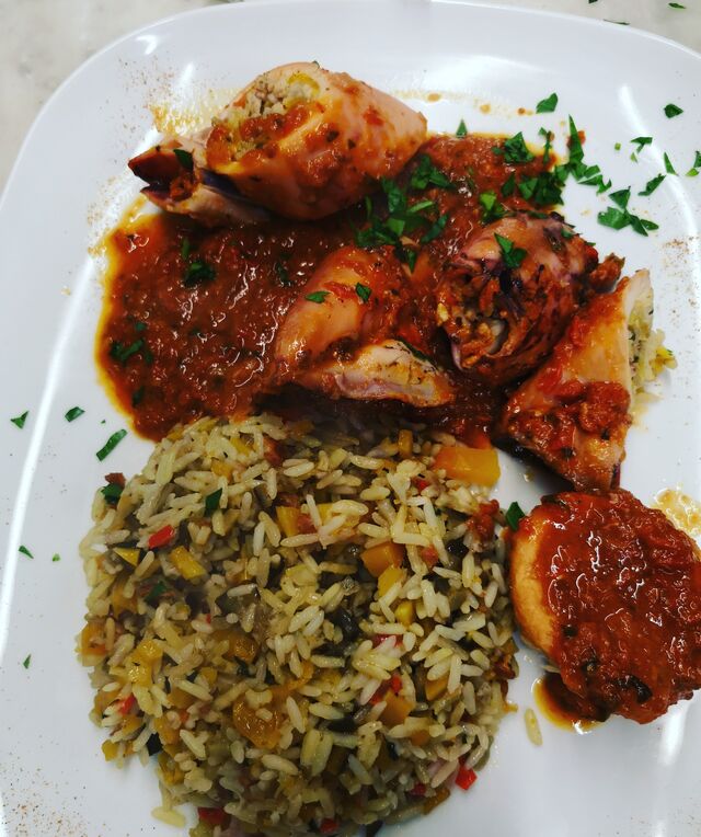 Plat du jour: Calamars farcis