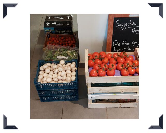 Restaurant Les Jardins du Trieux : Marché du jour et produits frais