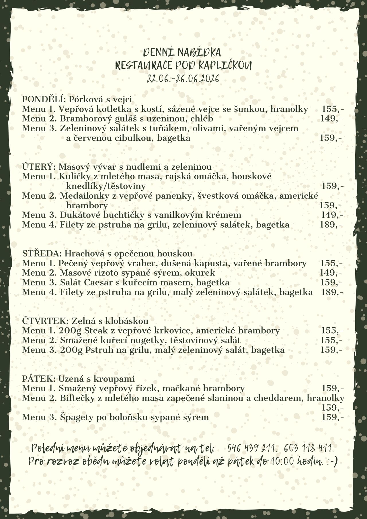 Denní menu