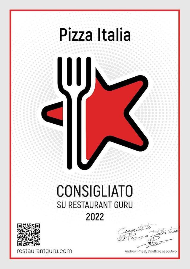 RICONOSCIMENTO RESTAURANT GURU