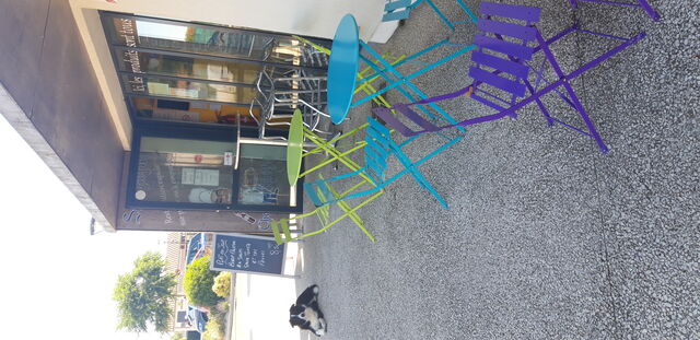 Du temps où on exploiter notre terrasse. 