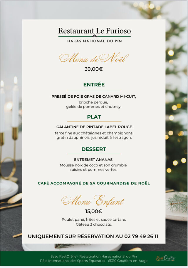 Menu Noël 