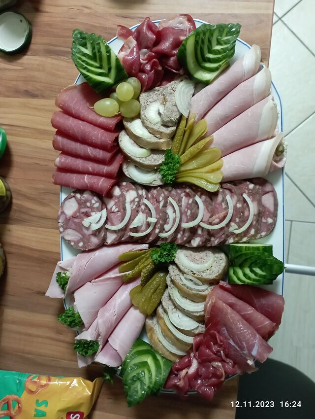 kleine deftige Platte