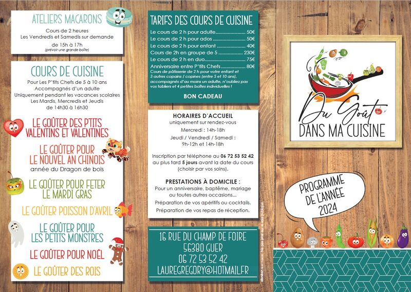 Cours de cuisine 2024 01