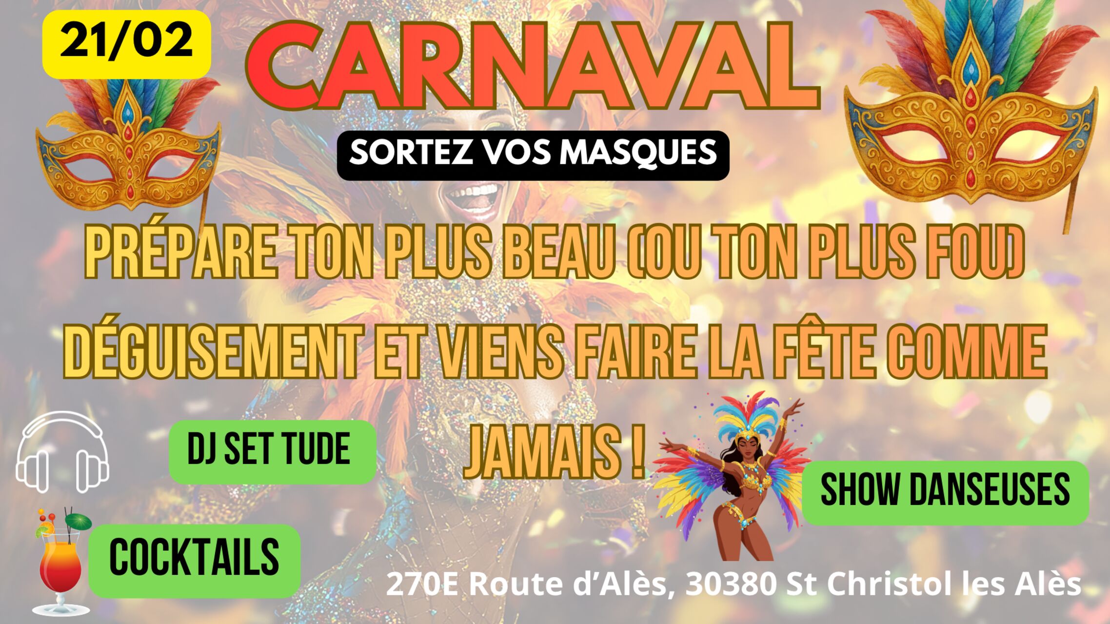 🎭Soirée carnaval 🎭