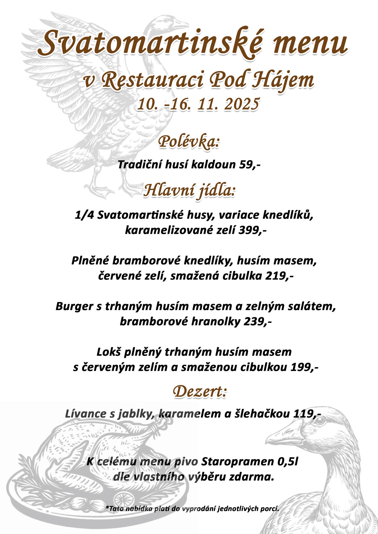 Svatomartinské menu