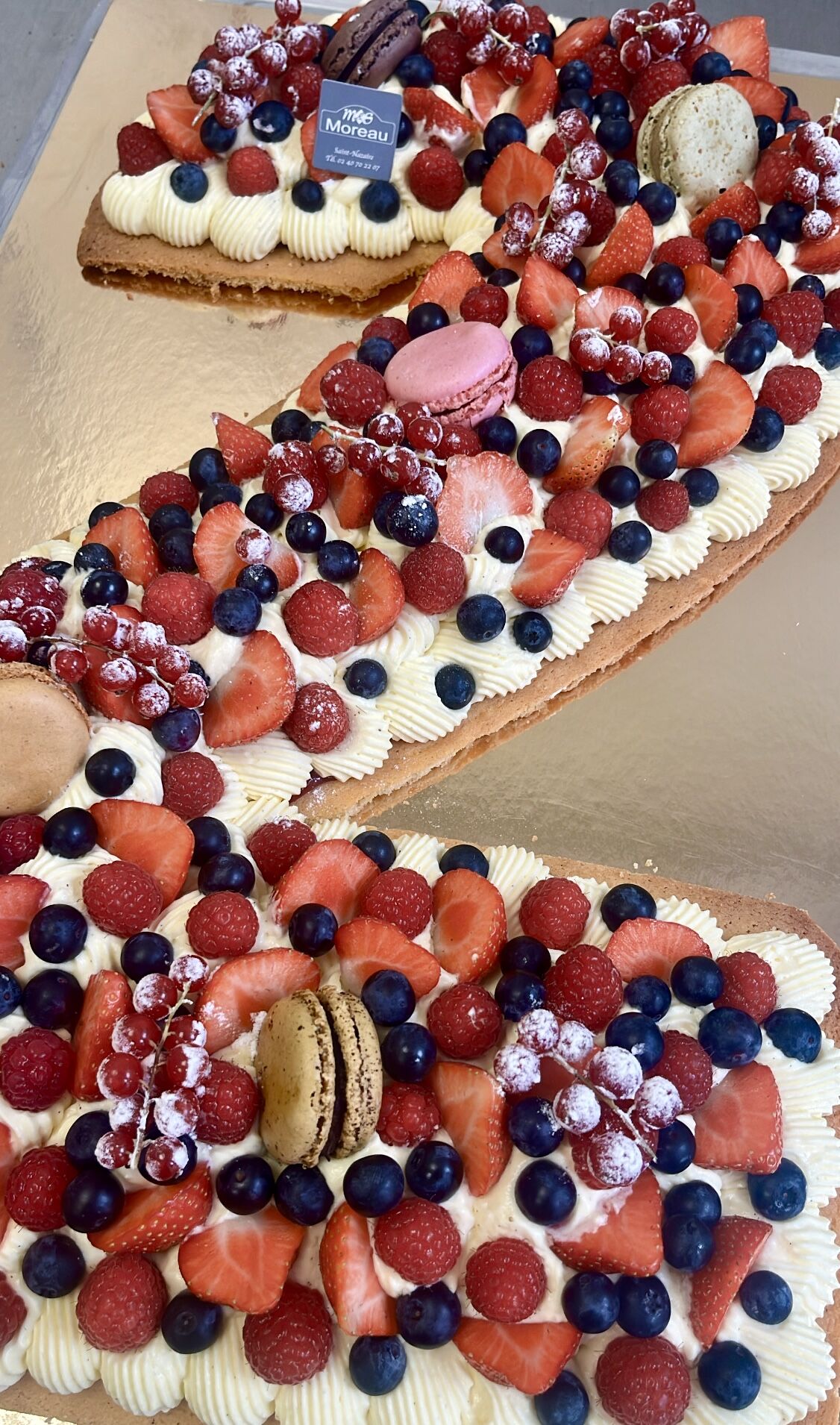 Number cake aux fruits