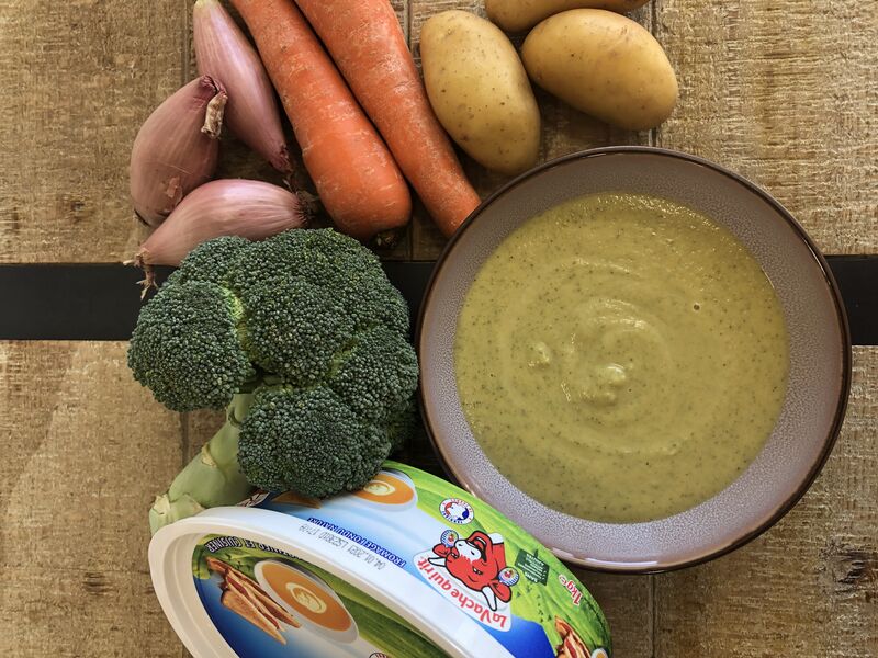 Soupe Brocolis vache qui rit 