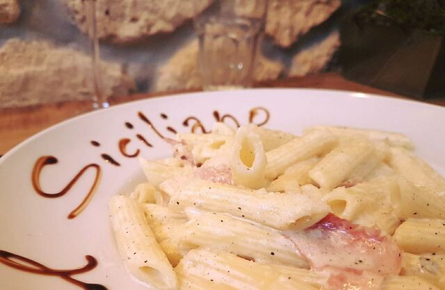 Pâtes Speck & Gorgonzola