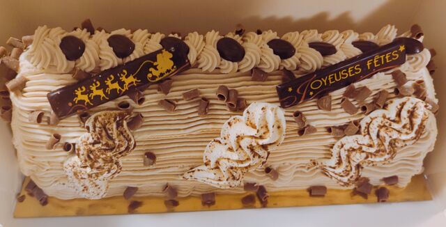 Bûche chocolat croustillante 