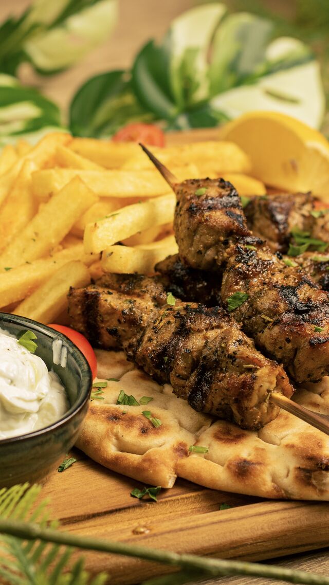 Souvlaki Schwein Spieße