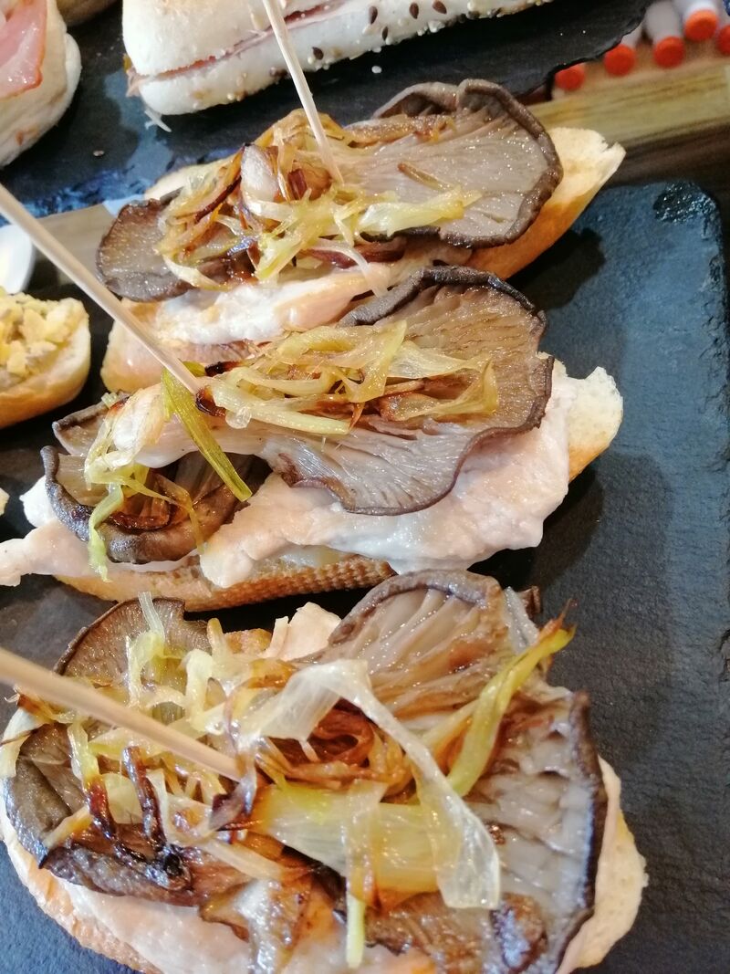 Pechuga +setas+puerro 