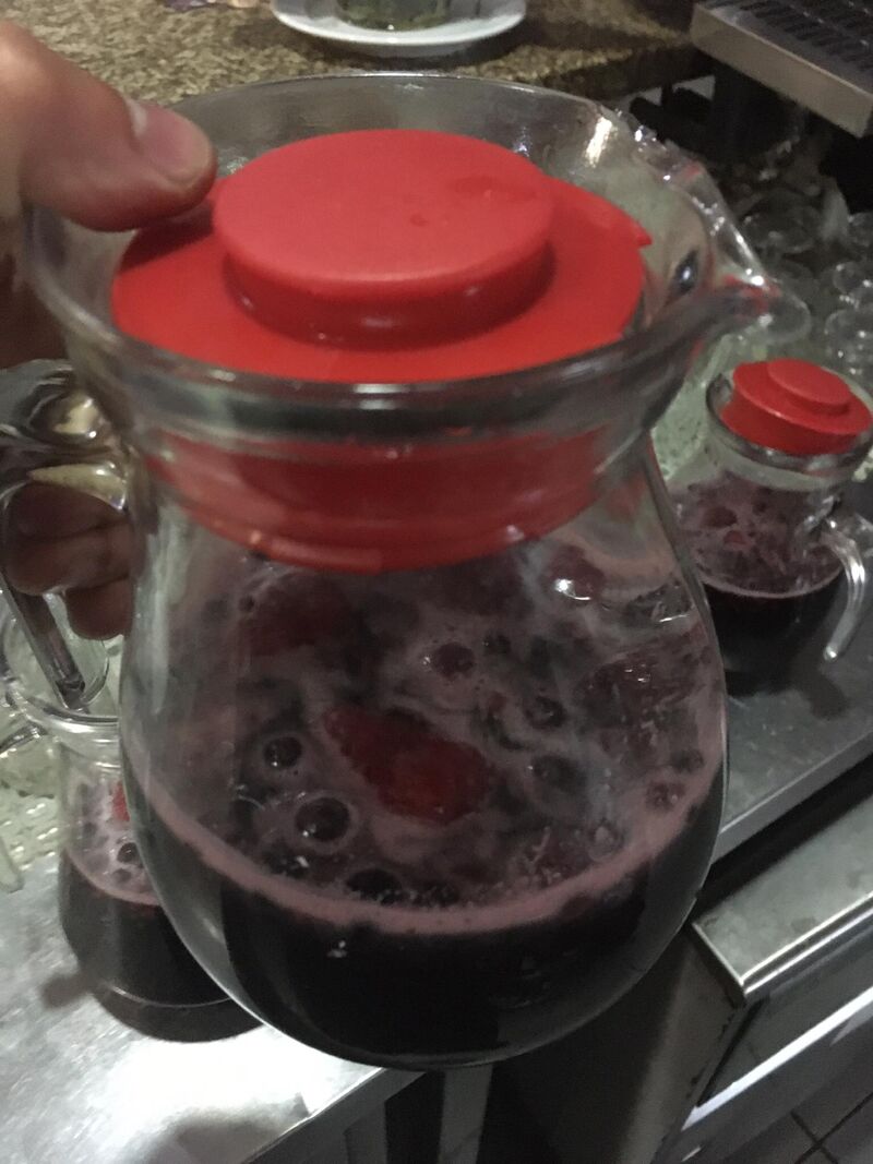 Sangria de frutos vermelhos