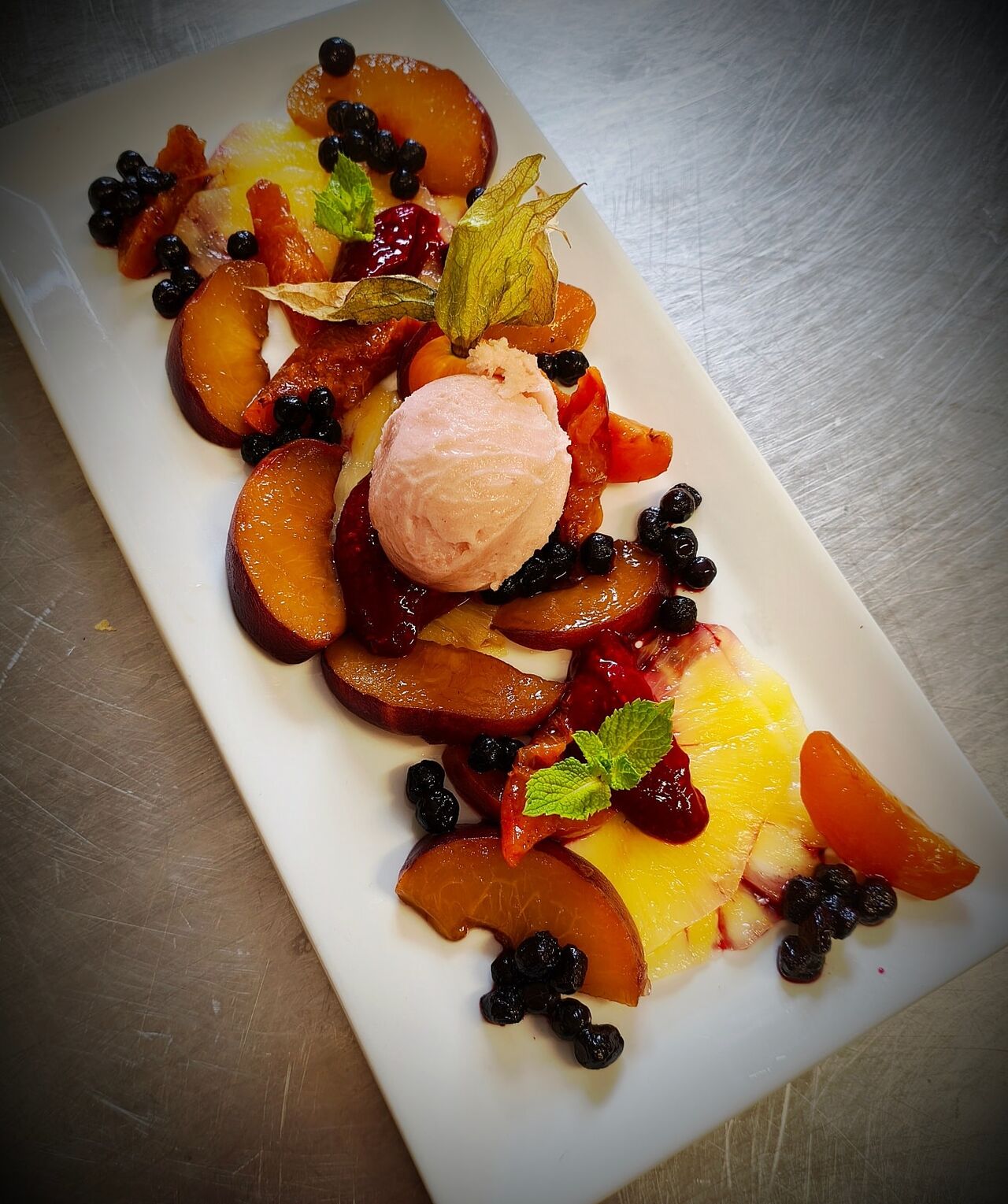 Salade de fruits frais infusé au thé