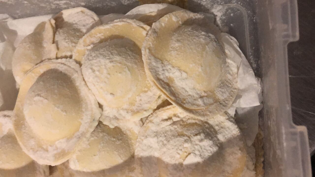 Gros ravioli à la brousse