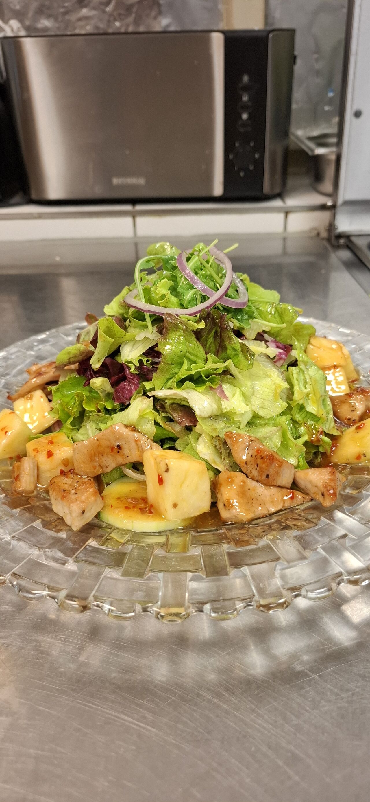 Salat Pute mit Ananas