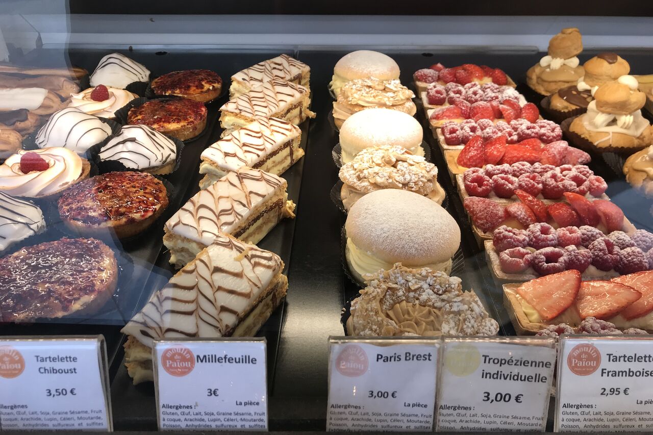 Un grand choix de pâtisseries
