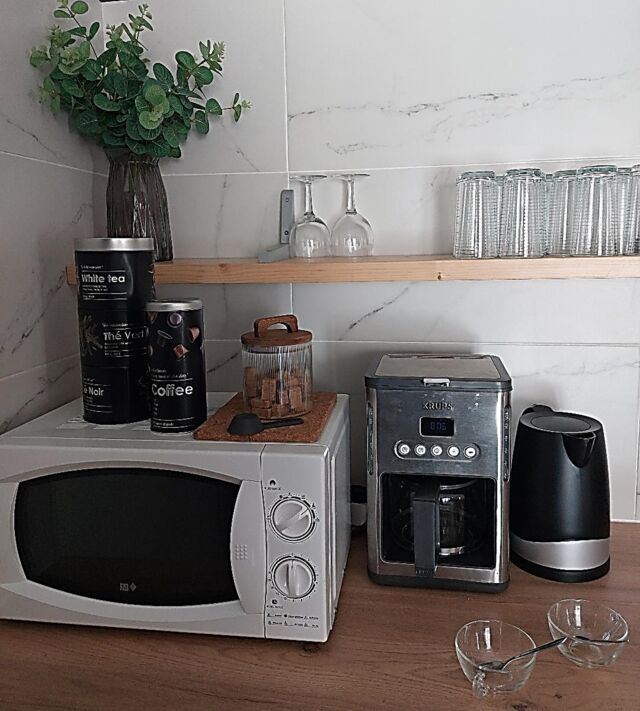 Café et thé de bienvenue