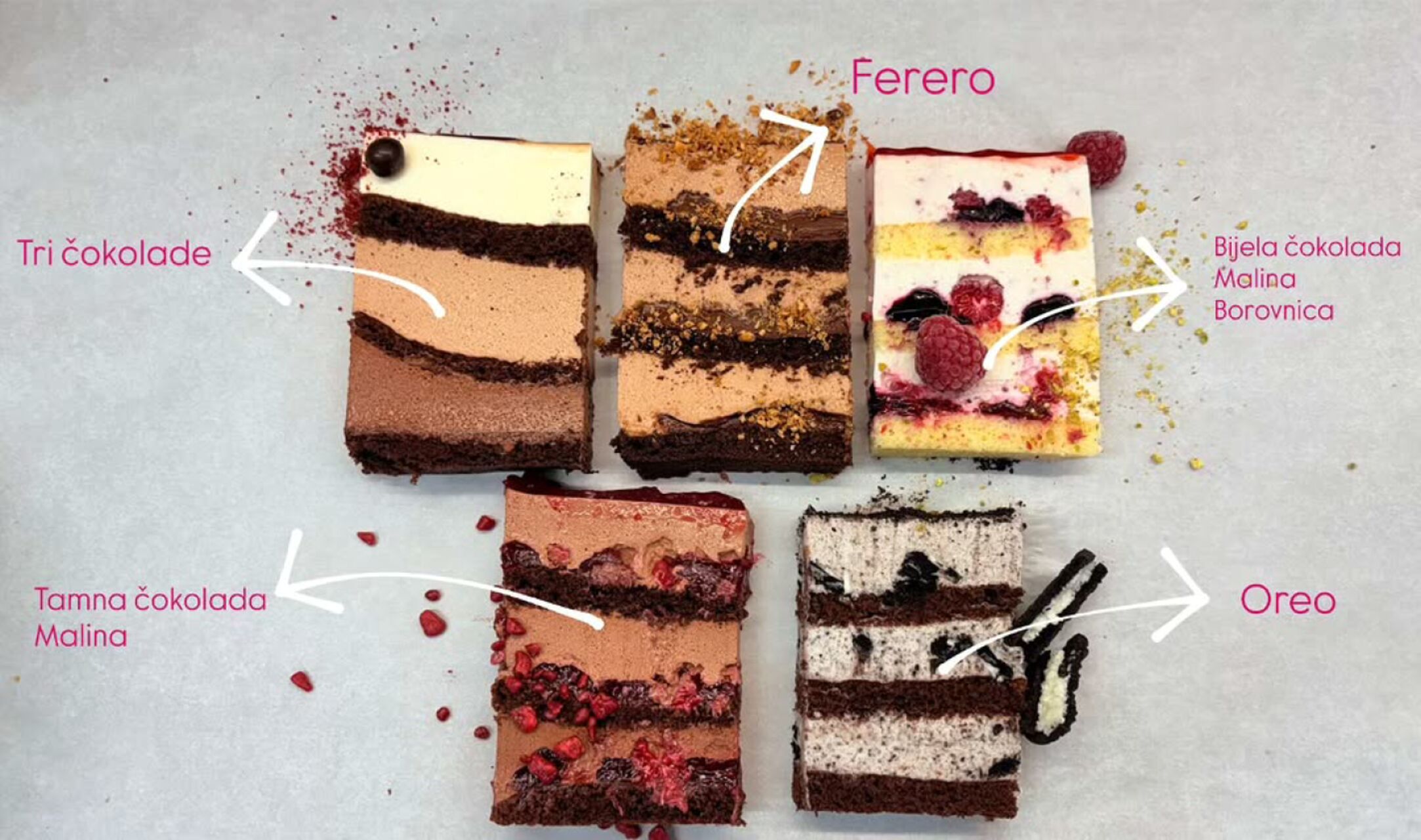 Torte u šlagu (Rocherito stil)