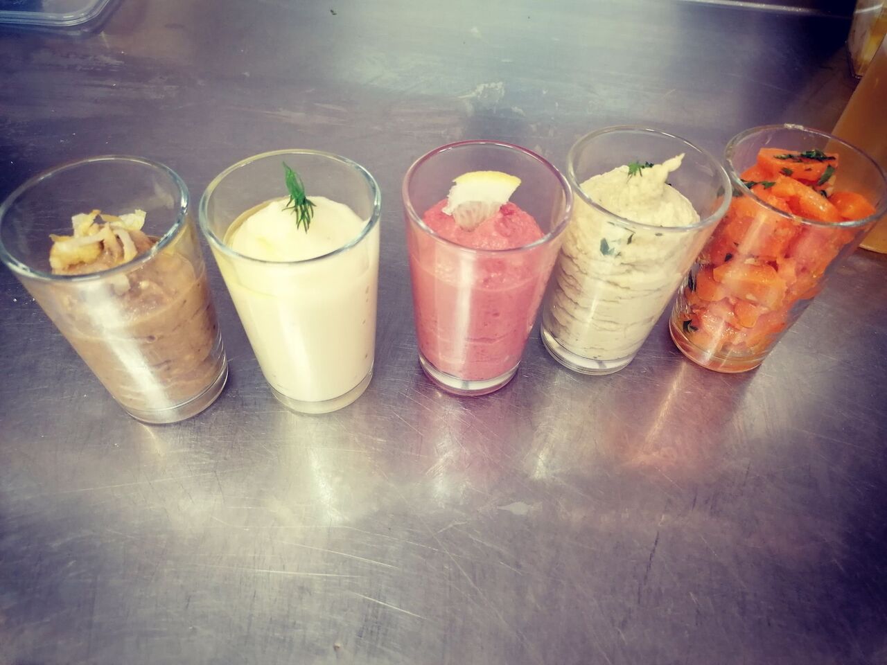 assortiment de verrines