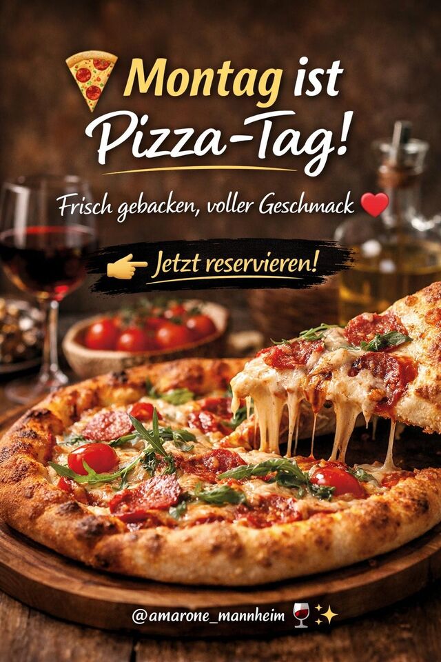 Montag -Pizza-Tag