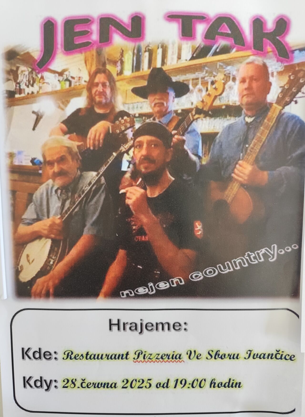 ŽIVÁ HUDBA 28.6.2025 sobota