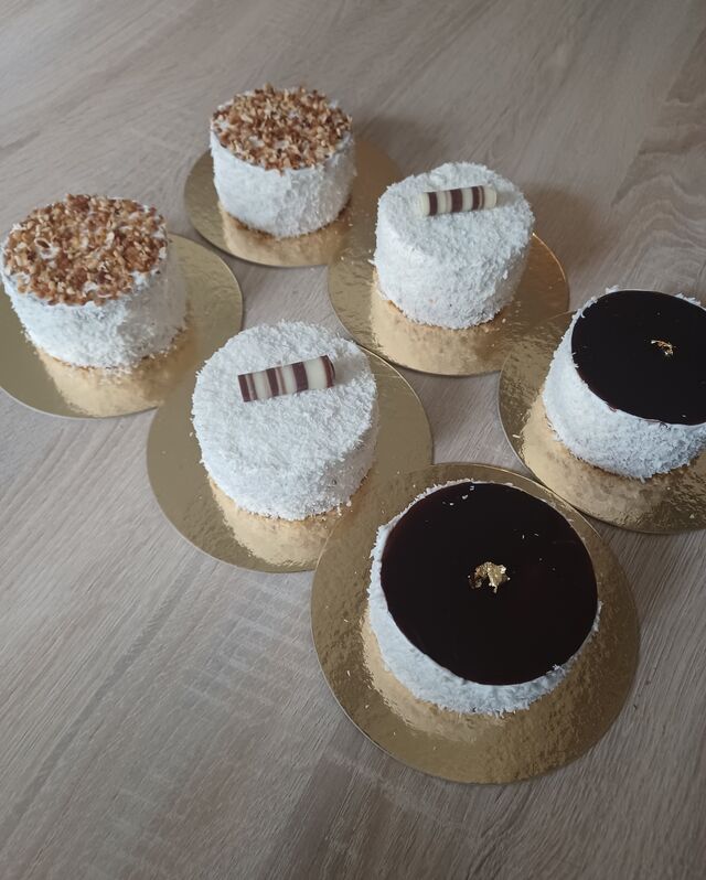 Entremet individuels chocolat coco 