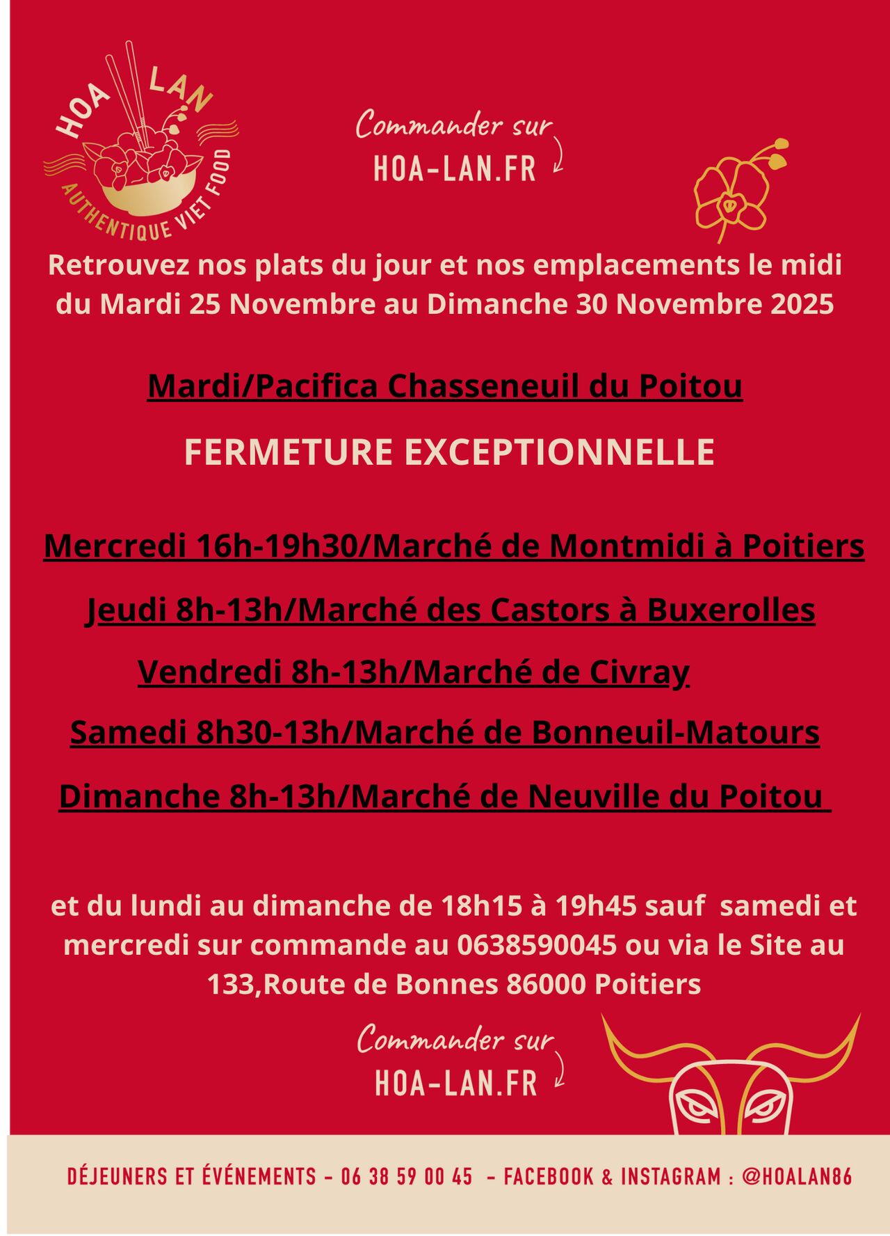 Semaine du 25 au 30 Novembre 2025