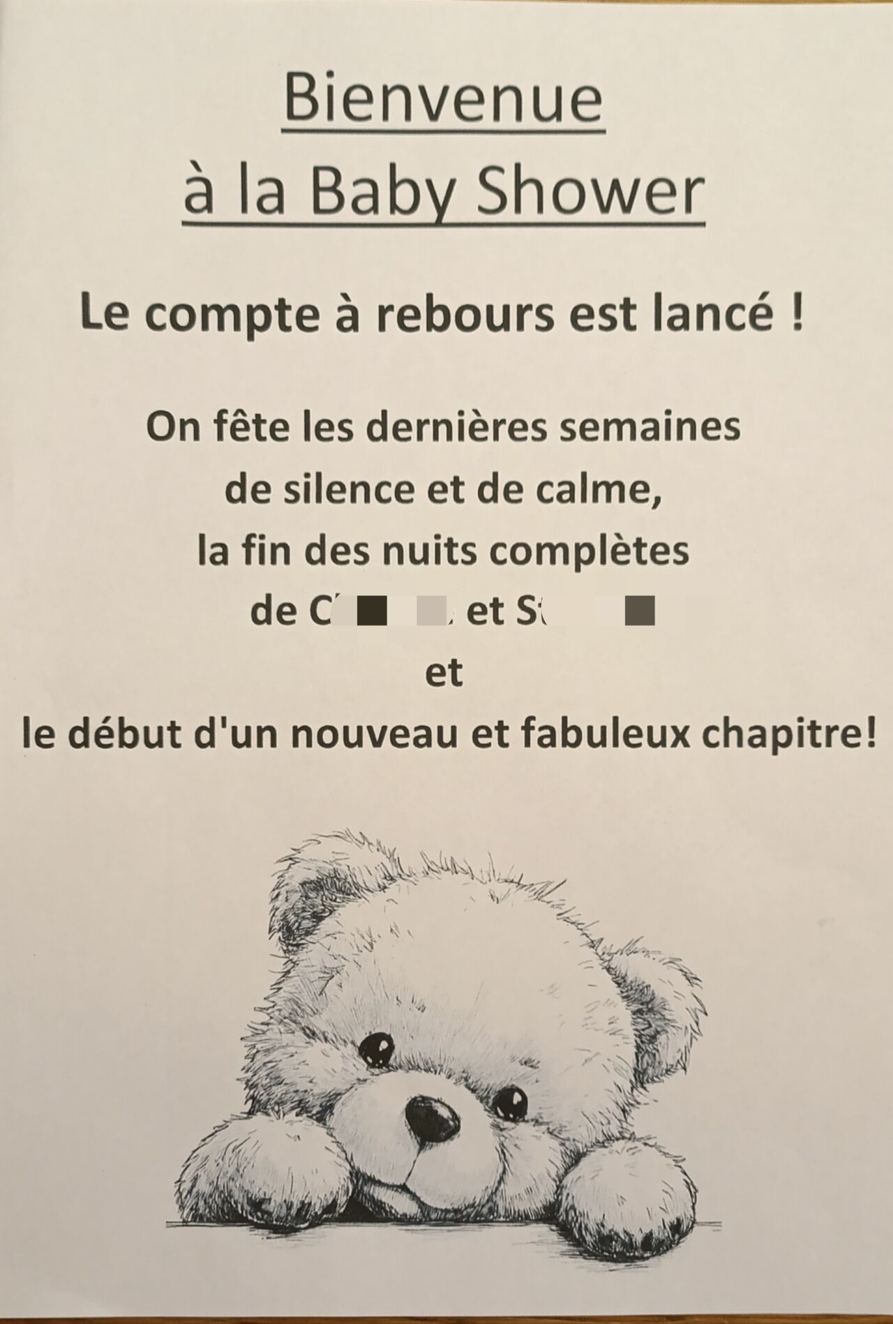 2026 - L'ABERGEMENT SAINTE COLOMBE - Baby Shower