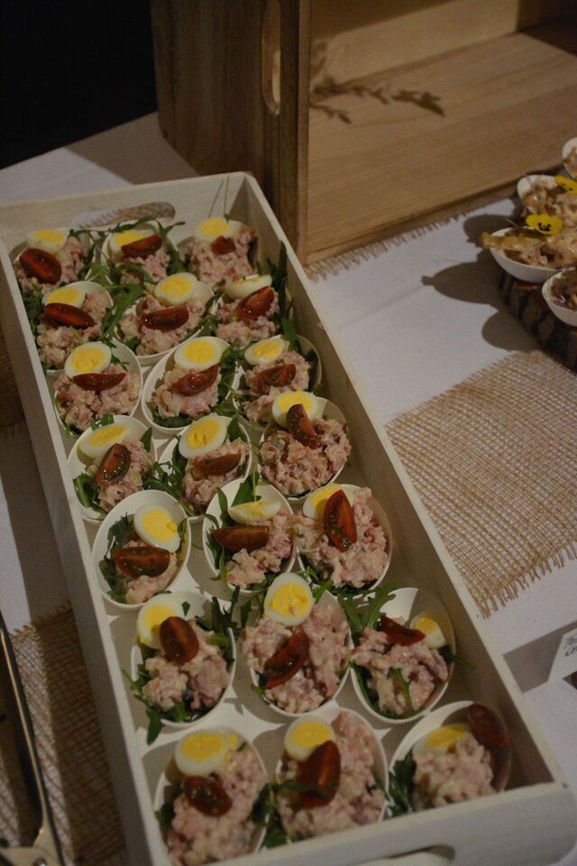 Verrine tomate crevettes grises