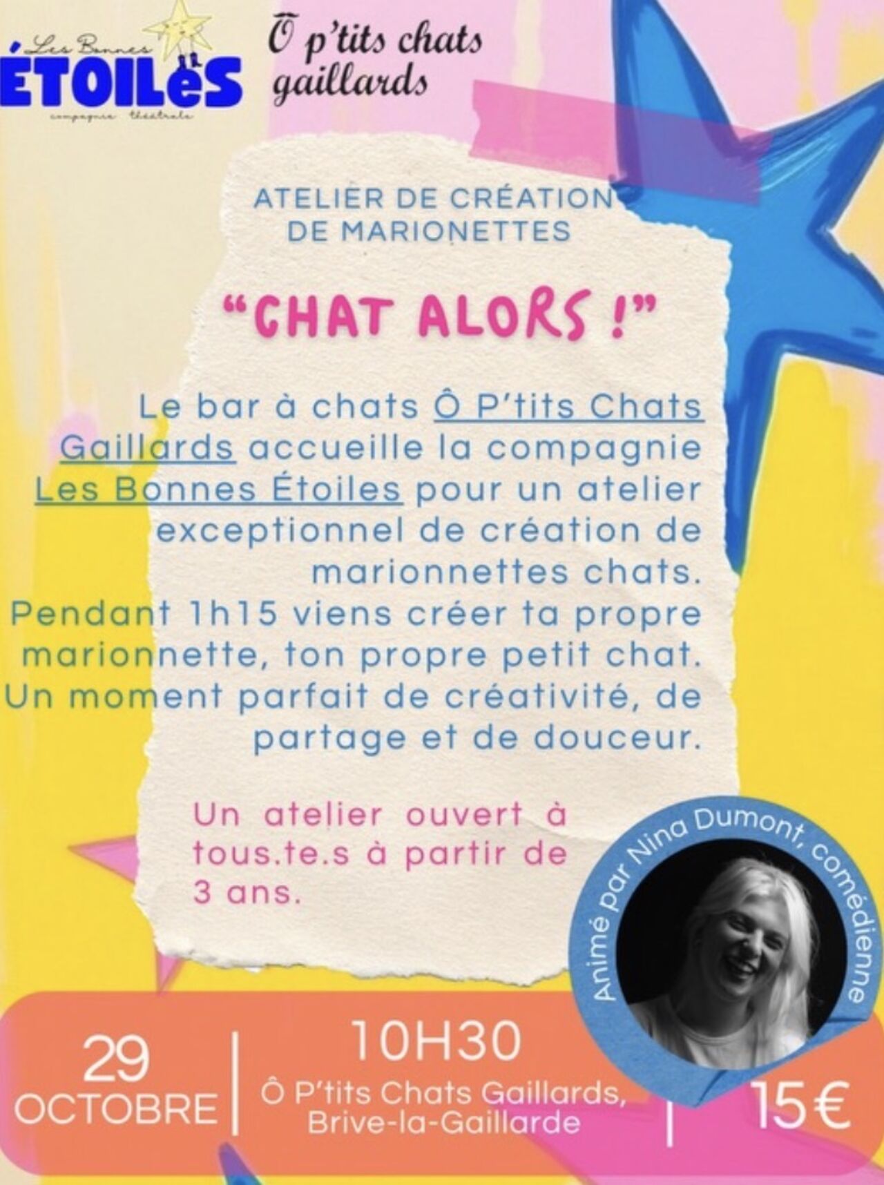 Création d’une marionnette chats