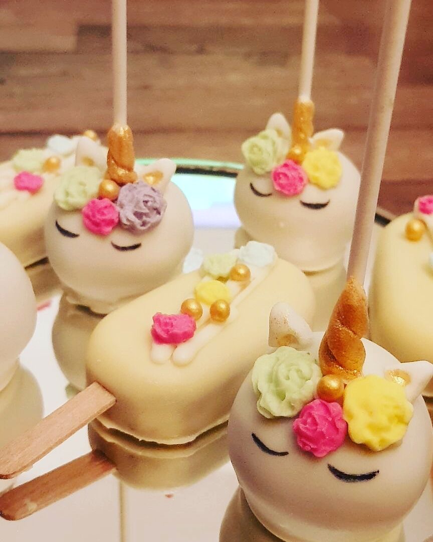 Magnums et popcakes licorne